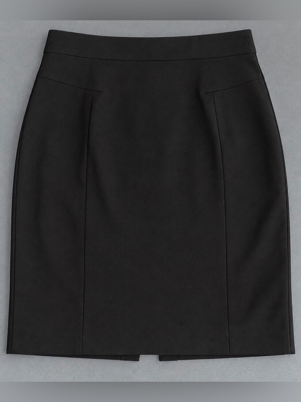 H&M Black Tailored Pencil Skirt Women’s Size 8 Front Slit Career Workwear